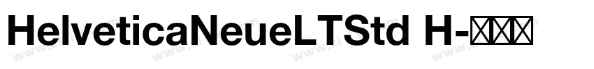 HelveticaNeueLTStd H字体转换